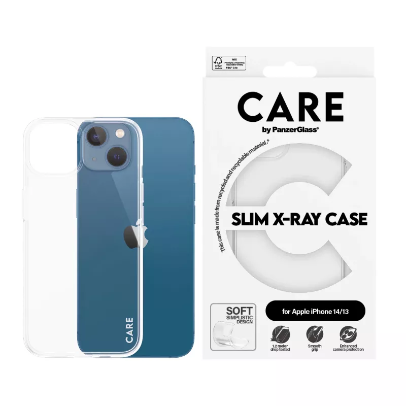 PanzerGlass CARE™ by PanzerGlass X-Ray Case for iPhone 14 / 13 — Transparent Cover