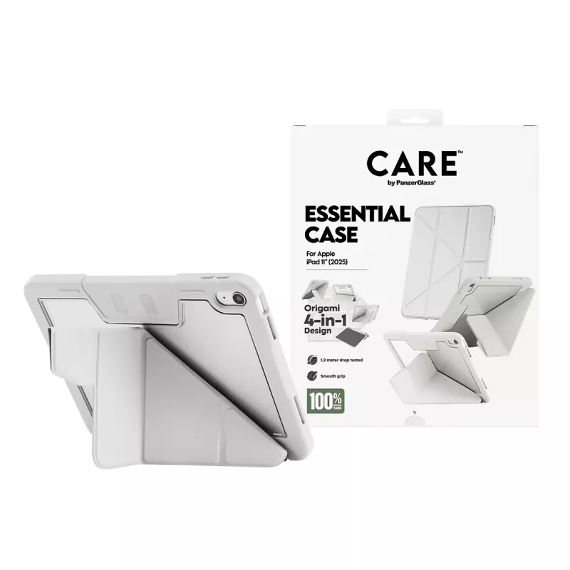 Protective Case PanzerGlass CARE Essential for iPad 11 inch (2025–2026) in Light Gray, model CR43626
