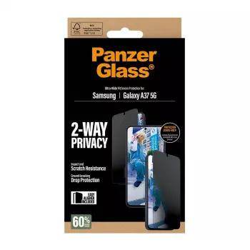 Screen protector PanzerGlass Privacy for Samsung Galaxy A37 Ultra-WideFit PG90806, privacy filter