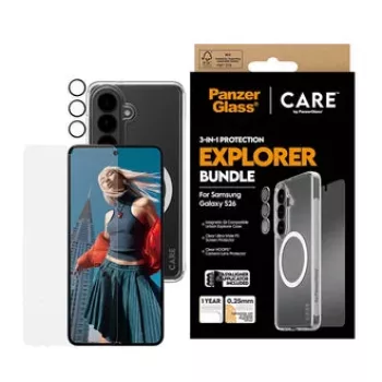 Screen protector PanzerGlass CARE 3-in-1 for Samsung Galaxy S (2026) – PanzerGlass
