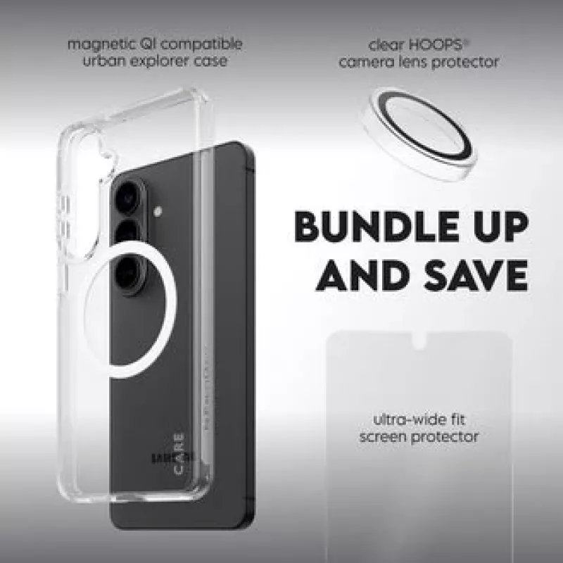 Screen protector PanzerGlass CARE 3-in-1 for Samsung Galaxy S Plus 2026 — PanzerGlass CARE set