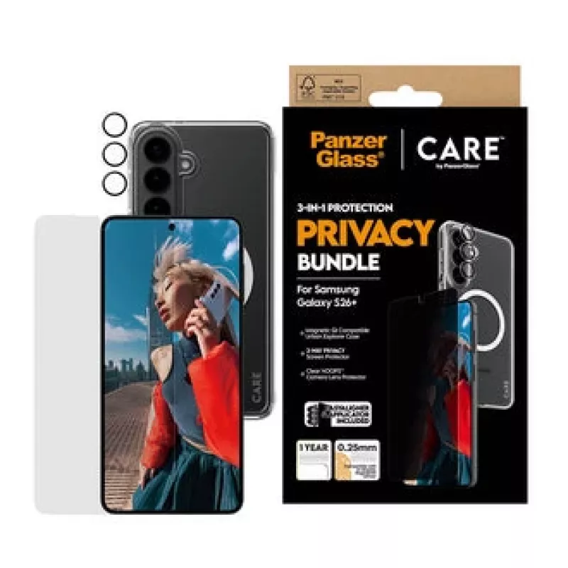 PanzerGlass CR94821 mobile phone case 17 cm (6.7 inch) Cover Black, Transparent