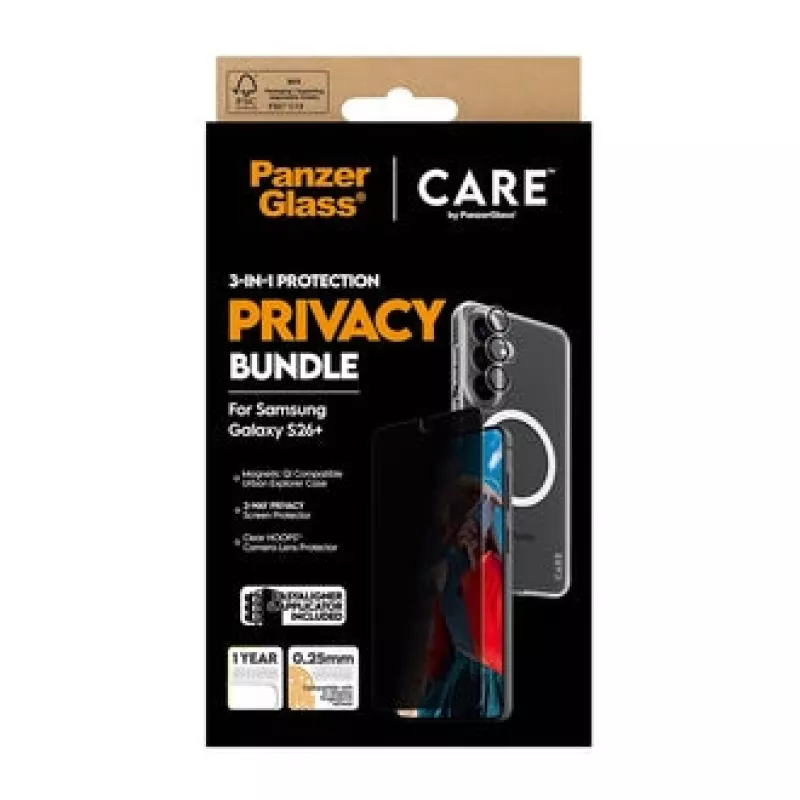 PanzerGlass CR94821 mobile phone case 17 cm (6.7 inch) Cover Black, Transparent