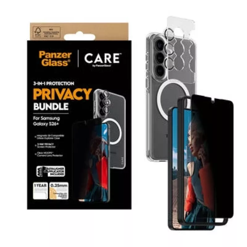 PanzerGlass CR94821 mobile phone case 17 cm (6.7 inch) Cover Black, Transparent