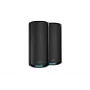 NETGEAR Orbi 970 Series Quad-Band WiFi 7, 2-Pack Quad-band (2.4 GHz / 5 GHz-1 / 5 GHz-2 / 6 GHz) Wi-Fi 6 (802.11ax) Black 3 Internal