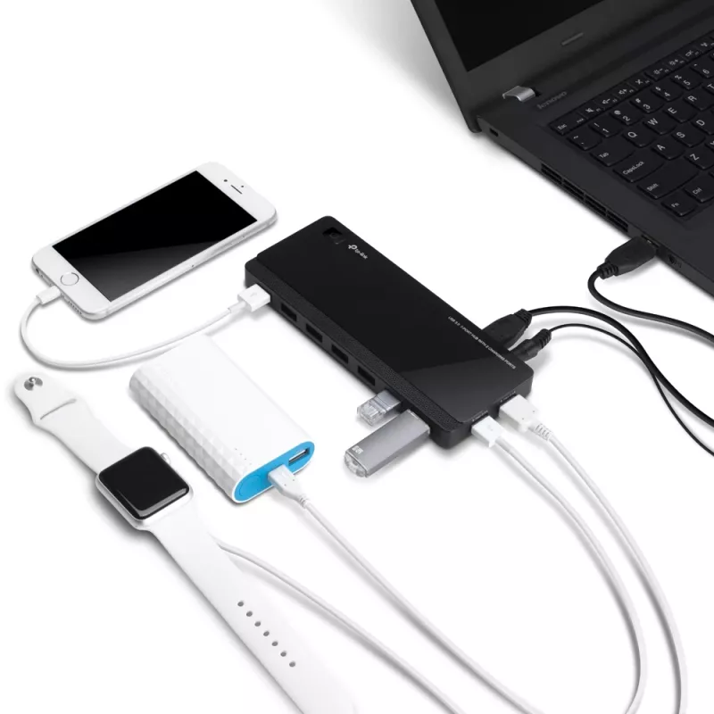 TP-Link UH720 USB 3.2 Gen 1 (3.1 Gen 1) Micro-B 5000 Mbit/s Black