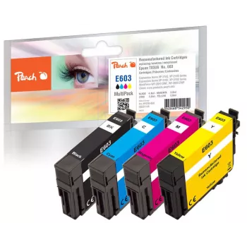 Peach PI200-868 ink cartridge 4 pc(s) Compatible Standard Yield Black, Cyan, Magenta, Yellow