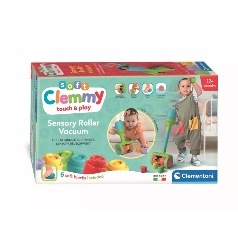 Clementoni Clemmy Soft Vacuum Cleaner, Building set, 1 yr(s), 6 pc(s), 110 g