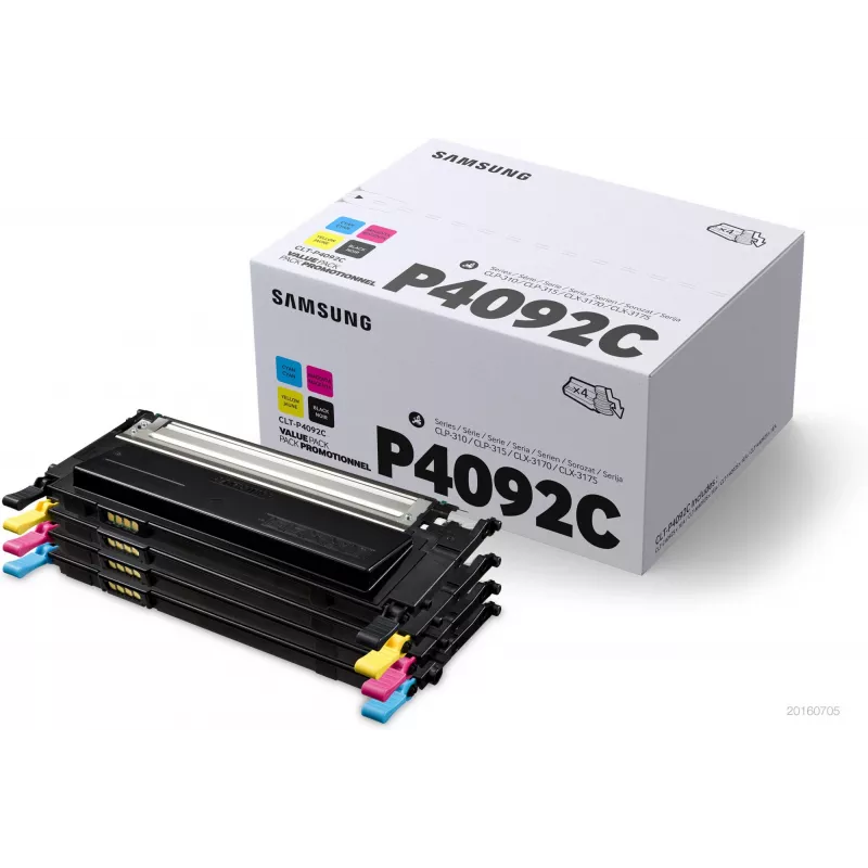 Samsung CLT-P4092C 4-pack Black/Cyan/Magenta/Yellow Toner Cartridges