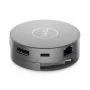 DELL Pro 7-in-1 USB-C Travel Hub - DA310, Wired, USB 3.2 Gen 2 (3.1 Gen 2) Type-C, 10,100,1000 Mbit/s, Silver, 3840 x 2160 pixels, 1920 x 1080 pixels