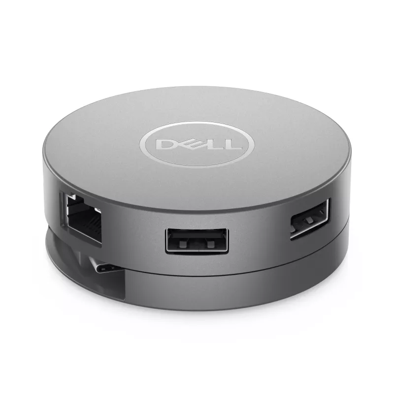 DELL Pro 7-in-1 USB-C Travel Hub - DA310, Wired, USB 3.2 Gen 2 (3.1 Gen 2) Type-C, 10,100,1000 Mbit/s, Silver, 3840 x 2160 pixels, 1920 x 1080 pixels