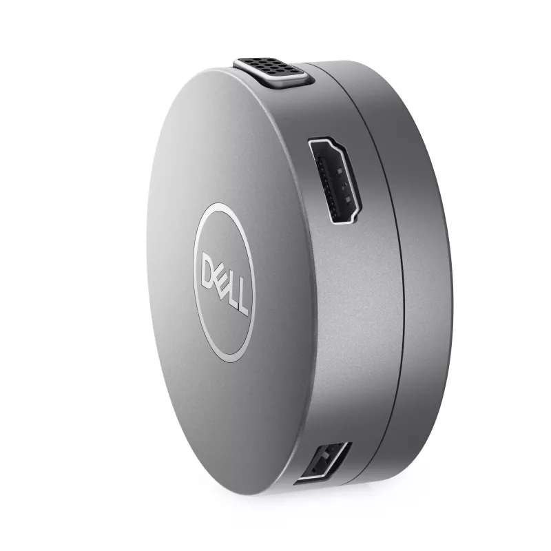 DELL Pro 7-in-1 USB-C Travel Hub - DA310, Wired, USB 3.2 Gen 2 (3.1 Gen 2) Type-C, 10,100,1000 Mbit/s, Silver, 3840 x 2160 pixels, 1920 x 1080 pixels