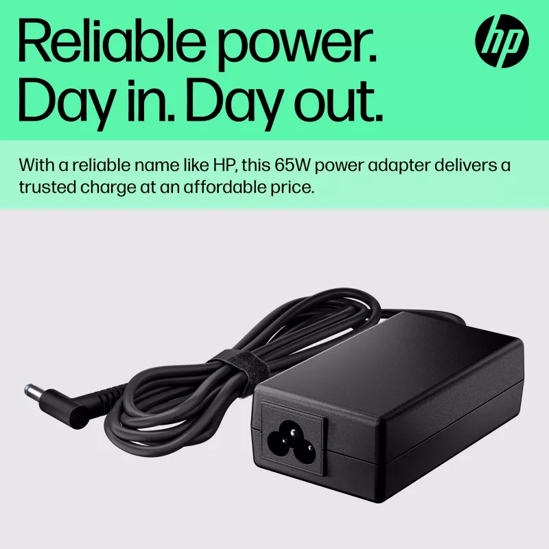 HP 65W Smart AC Adapter, Compatible with HP ProBook 440 G6 Notebook PC; HP ProBook 450 G6 Notebook PC; HP ProBook x360 11..., Business, 5 - 35 °C, -20 - 85 °C, CCC, CE, BSMI, 47 mm
