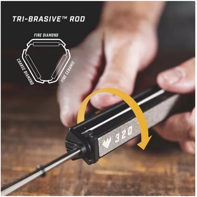 Knife sharpener Work Sharp Professional Precision Adjust 09DX068 — pull-through, adjustable angle, black, nylon housing