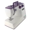Sewing machine Lucznik Teresa portable lightweight — model Teresa, domestic electric sewing machine, basic stitch functions, white-violet