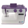 Sewing machine Lucznik Teresa portable lightweight — model Teresa, domestic electric sewing machine, basic stitch functions, white-violet