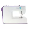 Sewing machine Lucznik Teresa portable lightweight — model Teresa, domestic electric sewing machine, basic stitch functions, white-violet