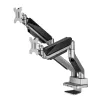 Universal Ergo Office Dual Monitor Desktop Mount, Gas Spring 17-35 15kg, VESA 75x75 / 100x100, ER-446