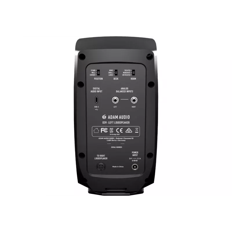 Adam Audio D3V Black - a pair of studio monitors