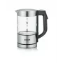 Electric kettle SEVERIN WK3458, 0.5 L, 1100 W, glass & stainless steel, 5 temperature settings, cordless