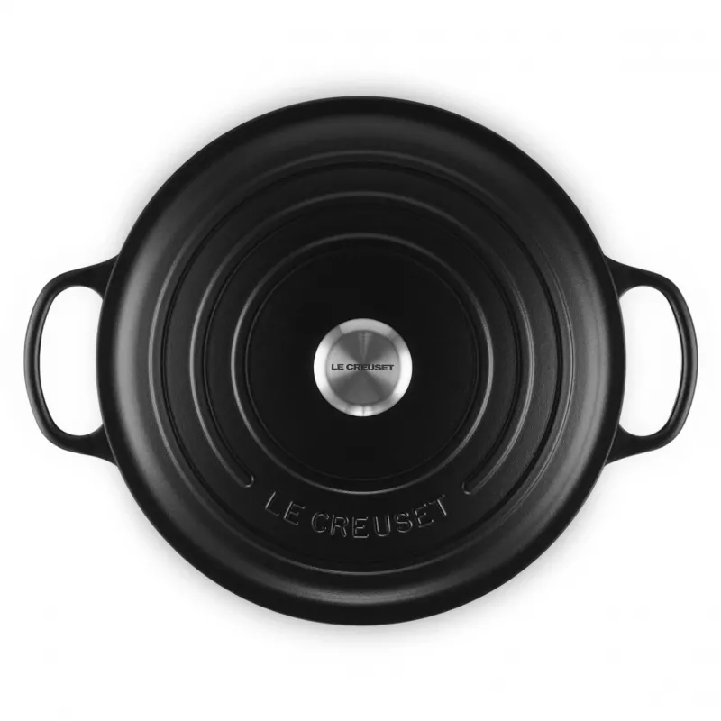 Le Creuset Signature Round Dutch Oven 8.1L Black 30cm
