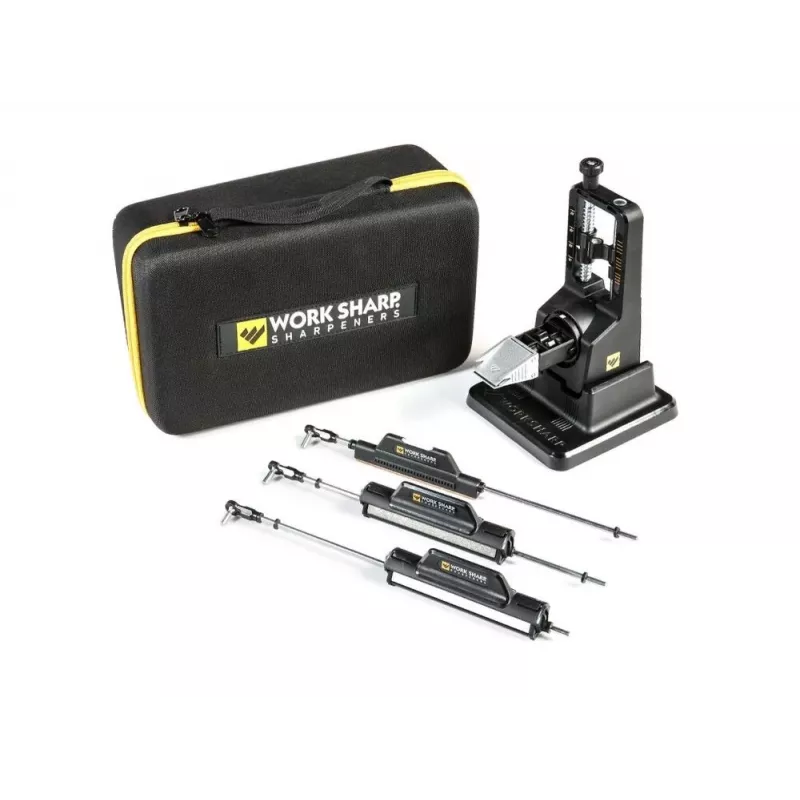 Pull-through Knife Sharpener Work Sharp Precision Adjust Elite 09DX066 — adjustable angle, diamond stones, leather finish, nylon housing