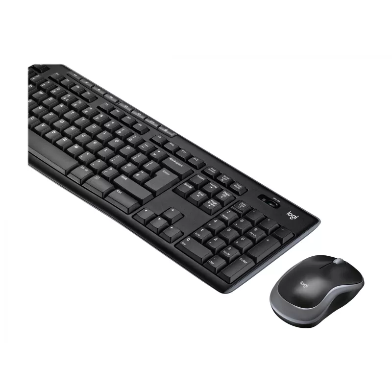 Logitech MK270 - Standard - Wireless - RF Wireless - Black - Mouse included
