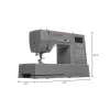 SINGER automatic sewing machine HD6805, 100W, 300 stitch patterns, free arm, electric, grey