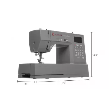 SINGER automatic sewing machine HD6805, 100W, 300 stitch patterns, free arm, electric, grey