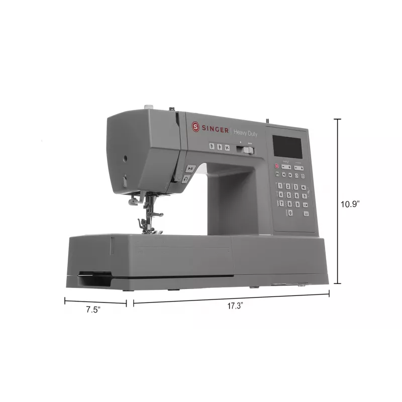 SINGER automatic sewing machine HD6805, 100W, 300 stitch patterns, free arm, electric, grey