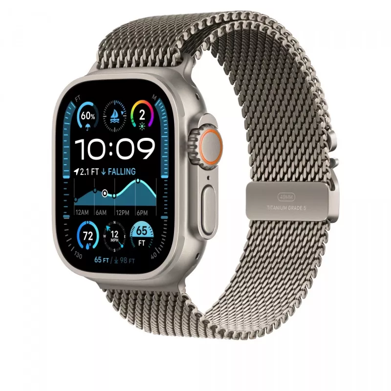 Natural Titanium Milanese Loop 49 mm - L