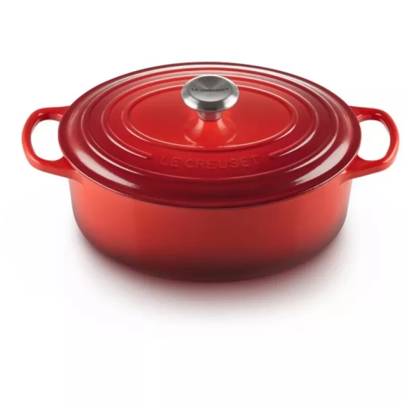 Le Creuset Signature Roaster oval 29 cm kirschrot