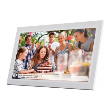 Denver PFF-1503WMK2 15.6-inch Wi-Fi digital photo frame, white