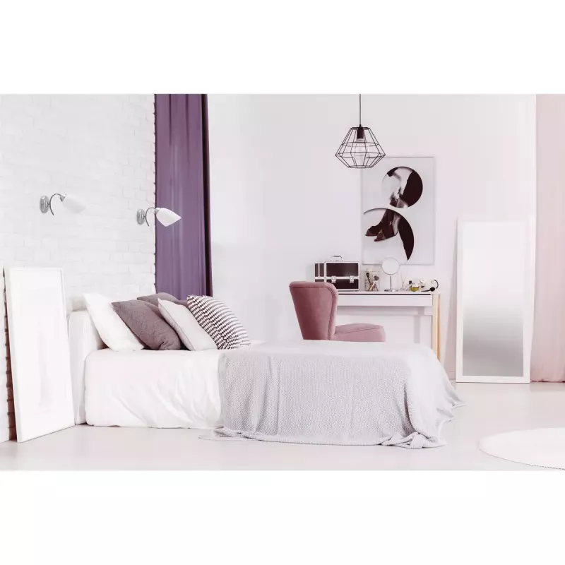 Wall lamp ActiveJet NIKITA nickel E27 single‑light, round metal shade, IP20, 220–240V, max 60W