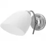 Wall lamp ActiveJet NIKITA nickel E27 single‑light, round metal shade, IP20, 220–240V, max 60W