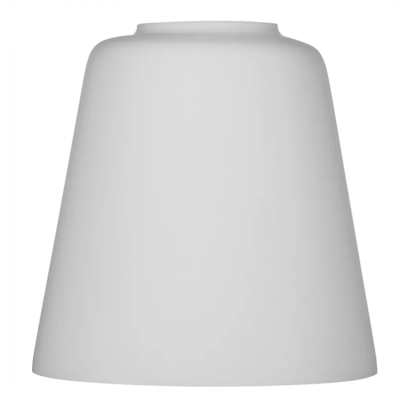 Lampshade ActiveJet EMILY glass, white — diameter 12 cm, neck 40 mm, height 120 mm