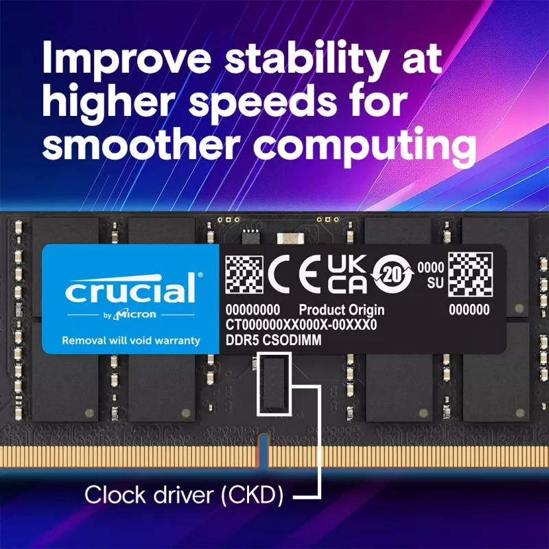 Notebook memory DDR5 CSODIMM 32GB (1*32GB)/6400 CL52
