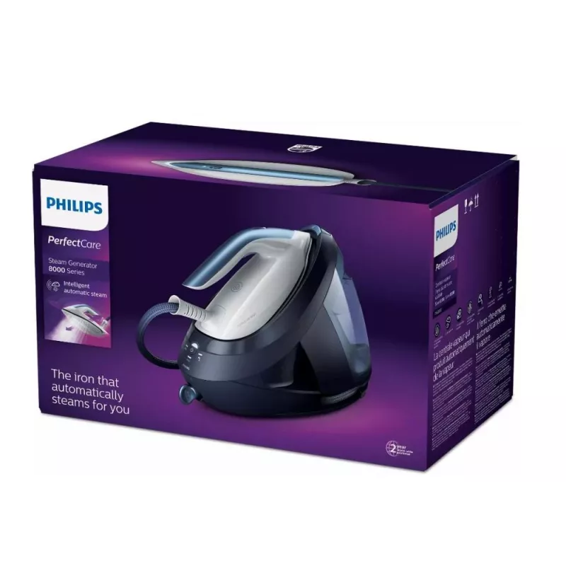 Steam ironing station Philips PSG8030/20 — 2700 W, 1.8 L water tank, SteamGlide Elite soleplate, 600 g steam boost