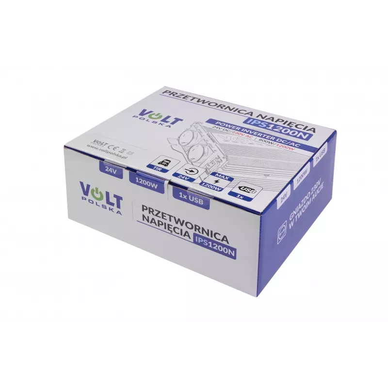 Power inverter Volt 800/1200W 24V to 230V model 20039