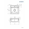Granite 1-BOWL Sink Deante Black Zorba