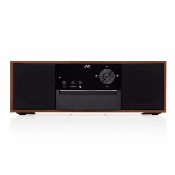 Mini tower music system JVC RD-E761, 2x8W RMS, Bluetooth 4.2, USB, CD, FM, wooden housing, black