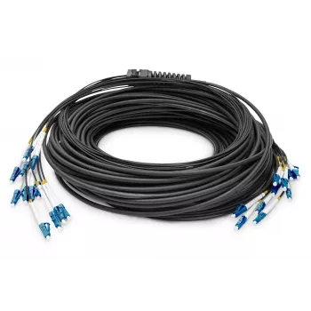 Digitus Pre-assembled Fiberglass Universal Breakout Cable Single Mode OS2 12 Fibers LC/UPC 100m