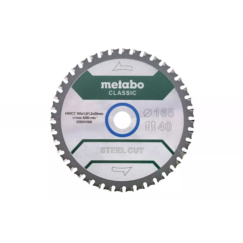 Circular Saw Blade Metabo 628651000 16.5 cm for Metal