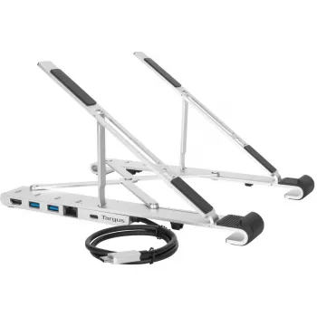 Portable Stand with Integrated Dock Docking station + notebook holder USB-C 3.2 Gen 1 Thunderbolt 3