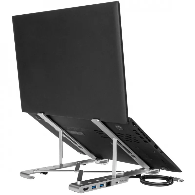 Portable Stand with Integrated Dock Docking station + notebook holder USB-C 3.2 Gen 1 Thunderbolt 3