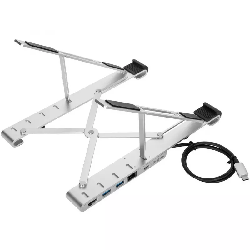 Portable Stand with Integrated Dock Docking station + notebook holder USB-C 3.2 Gen 1 Thunderbolt 3