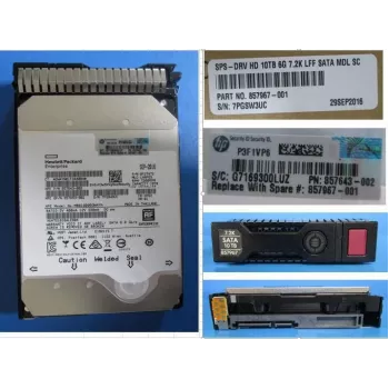 HPE - Hard Drive - 10 TB - 3.5 LFF (8.9 cm LFF) - SATA 6Gb/s - 7200 rpm