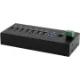 USB hub Exsys EX-11247HMS 7-port DIN-rail with 15 kV ESD protection
