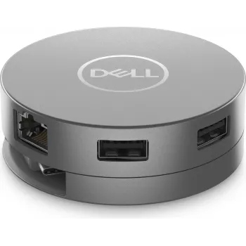 DELL 6-in-1-USB-C-Multiport-Adapter - DA305 - Wired - USB 3.2 Gen 2 (3.1 Gen 2) Type-C - 10,100,1000 Mbit/s - Silver - 3840 x 2160 Pixel - Dell (5H1R0)