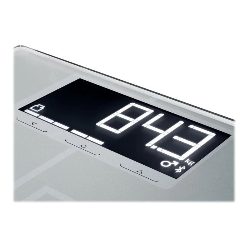 Soehnle Shape Sense Connect 200 Rectangle Silver Electronic personal scale
